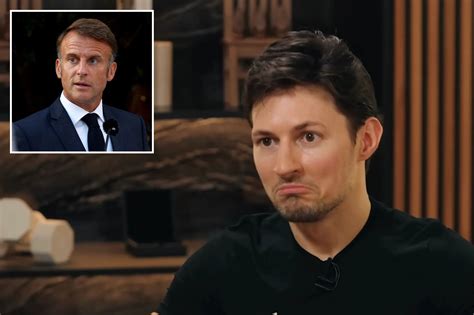 France’s Macron says giving Telegram CEO Durov .